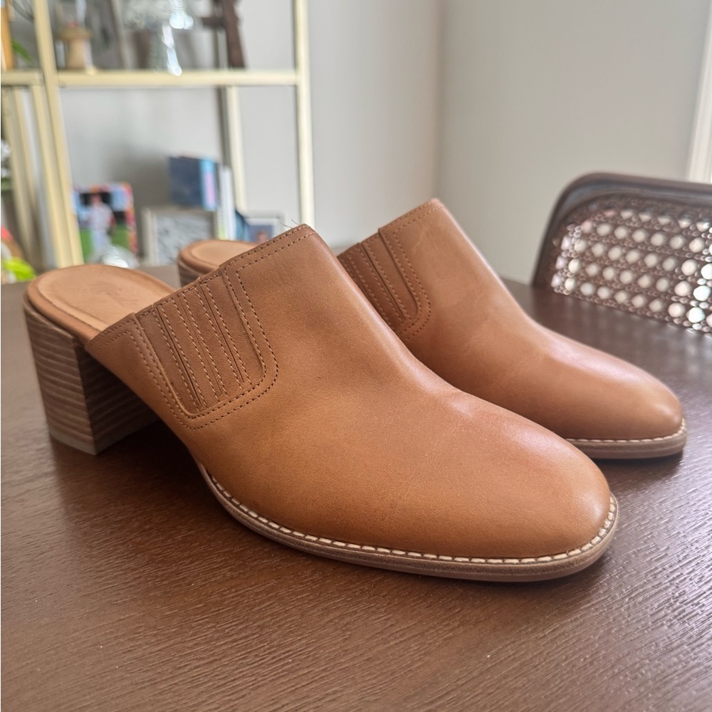 NEW “Madewell” Leather Corinne Lugsole Mule